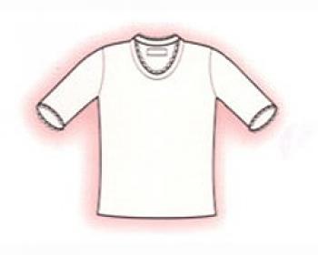 神戸生絲/国産純綿婦人用3分袖スリーマー / PC-731 ホワイト M