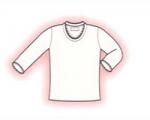 国産純綿婦人用7分袖スリーマー / PC-741　ホワイト　L